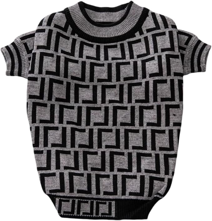 Designer Dog Clothes Sweater Shirt Outfit Small XS Teacup Cute Dogs Puppies French Bulldog Dachshund Chihuahua Cats Maltese Boy Girl (X-Large, FurdiGray)