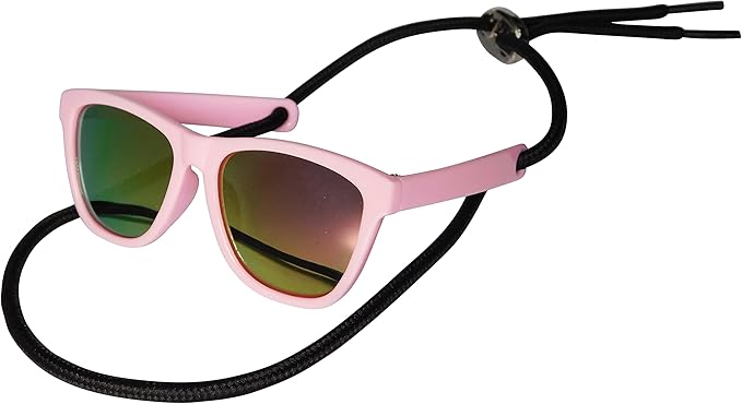 G014 Dog Cat Pet 80s Sunglasses Goggles for Small Breeds up to 15lbs (Pink-Pink Mirror)