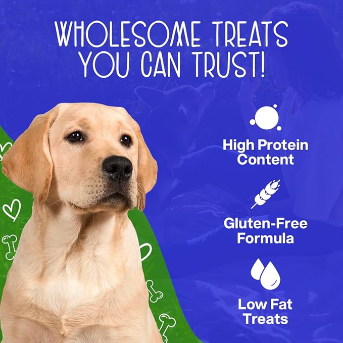 Organic Superfoods Turkey Jerky Dog Treats with Chicken, 2 Pound Bag, USDA Premium Organic Turkey, Made in The USA, by-Product Free, Real Meat Dog Treat, All Life Stages