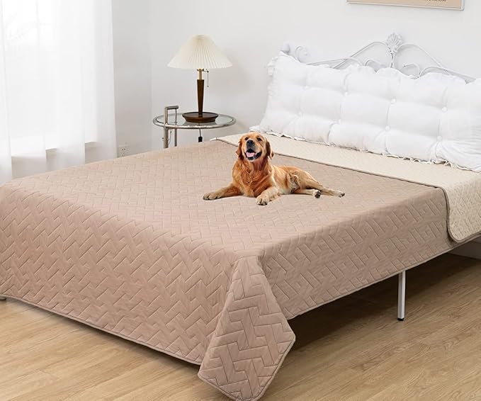 fuguitex Waterproof Dog Bed Cover Couch Cover for Pet Anti-Slip Cat Mat Pet Pad Blanket for Sofa Chair Recliner Bed Furniture Protrctor