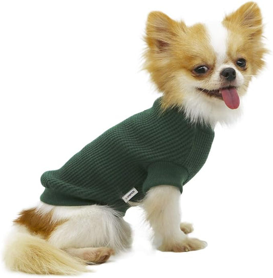 LOPHIPETS Lightweight Dog Sweaters for Puppy Small Dogs Puppy Chihuahua Yorkie Clothes-Atrovirens/S