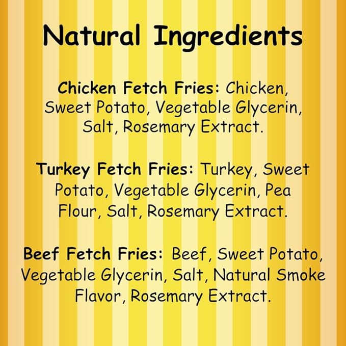 Chicken, Turkey, and Beef with Sweet Potato Dog Treats, Soft Jerky for Small and Large Breeds, Naturally Healthy, Made in The USA, 3-Pack of 5 oz Bags (15 oz Total)