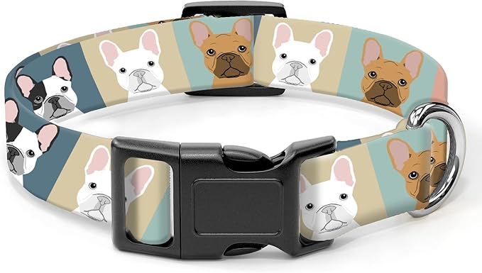 Dog Collar, Cute Dog Collar for Small Medium Large Dogs, Personalized Adjustable Soft Pet Collars with Quick Release Buckle for Walking Running, Cute Dogs