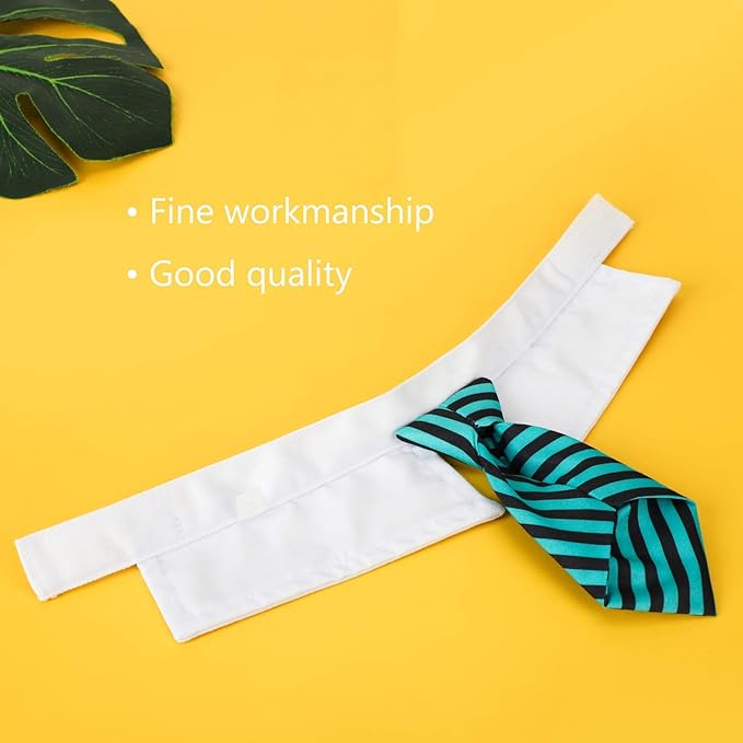 Segarty Cat Neck Tie, 6 Pack Cat Necktie with Suit White Collar Adjustable, Pet Tuxedo Costume Outfits for Male Boy Small Dogs Puppies Birthday, Valentine's Day, Wedding