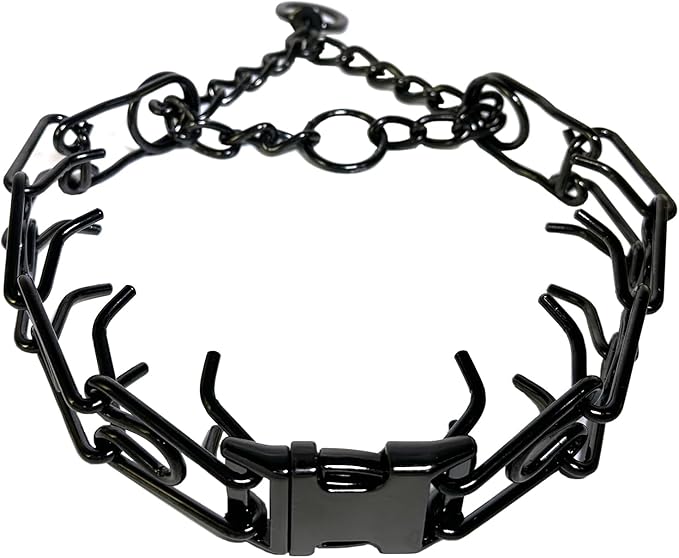 Dog Collar, Adjustable Dog Collar with Comfort Cap for Collars of Small, Medium and Large Dogs (XL(21-24" Neck, 4.0mm), Blcak)