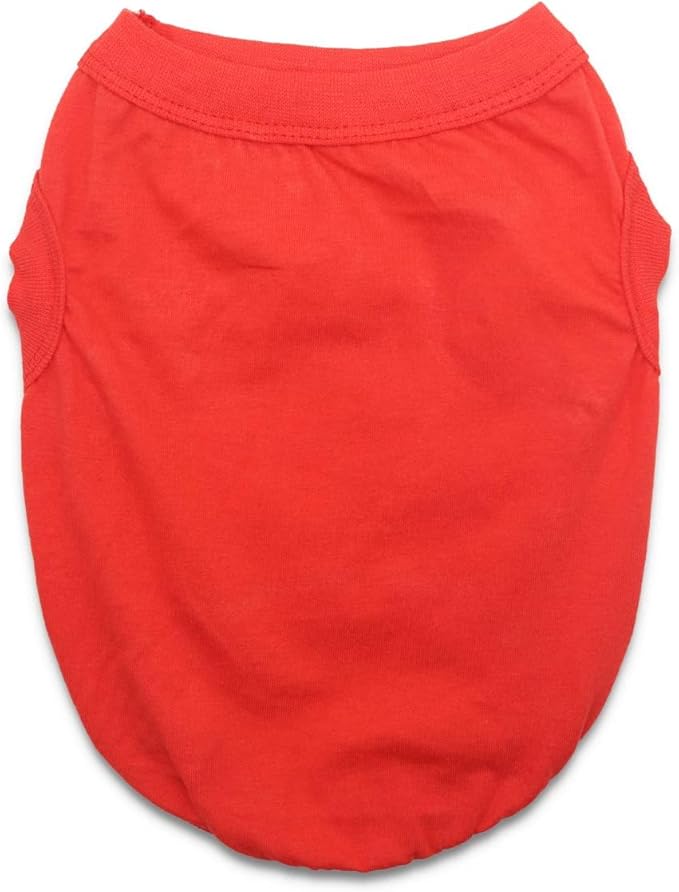 6 Pack Yorkie Clothes Plain Extra Small Dog T Shirt 100% Cotton Solid XS Puppy Clothes Blank Chihuahua Clothes Girl Puppy Tshirt for Boy Dogs Shirts Pet T-Shirt for Small Dogs Cats, XS