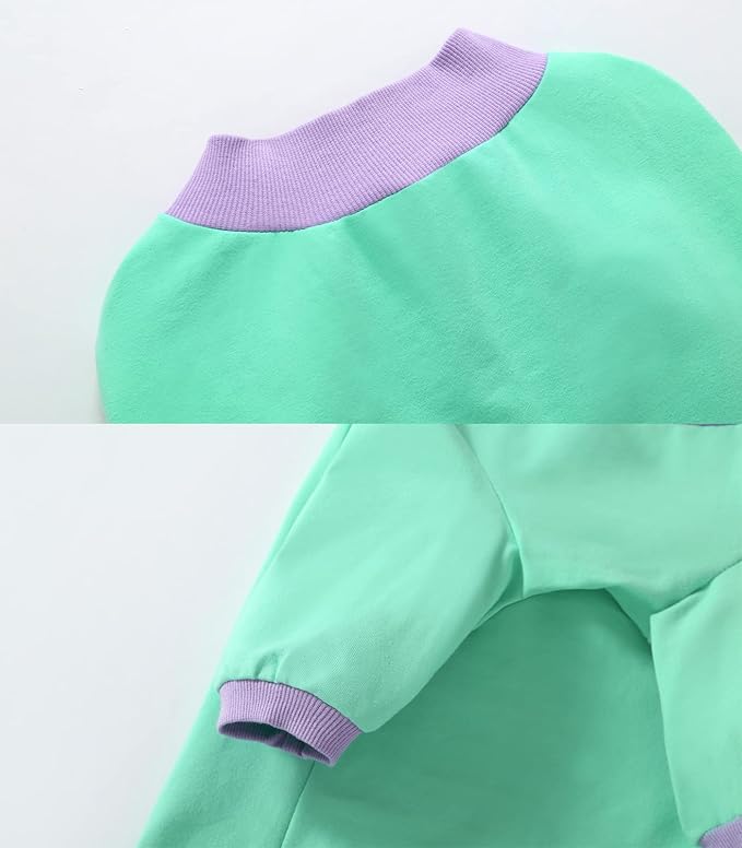 Dog Pocket T-Shirt Breathable Soft Green Cotton Dogs Sweatshirt Costume Spring Summer Pet Apparel Tee for Medium Dogs (Medium Cat)