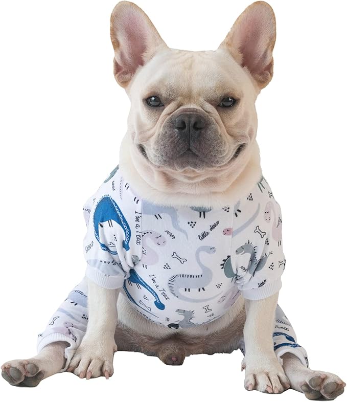 CuteBone Soft Puppy Pajamas Cute Dog Pjs Jumpsuit Pet Clothes Apparel P160L