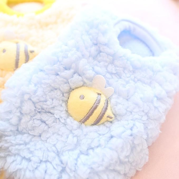 FLAdorepet 3 Packs Teacup Dog Cat XXS Clothes for Chihuahua Yorkie,Winter Warm Fleece Puppy Pet Clothes Sweater Shirt Vest for Mini Newborn Extra Small Dogs (3 Packs, XXXS(Pet Under 1LBS))