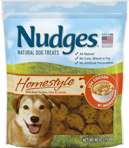 Nudges Natural Dog Treats Homestyle, 40 oz.
