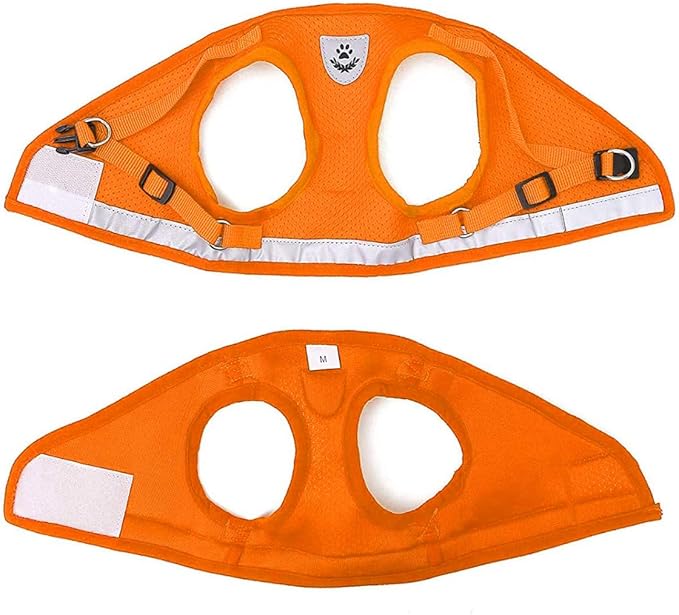 FEimaX Dog Harness and Leash Set for Walking, Soft Mesh Adjustable Easy Control Lightweight Cat Vest Harnesses with Reflective Strips, Escape Proof Small Dogs Cats Vests