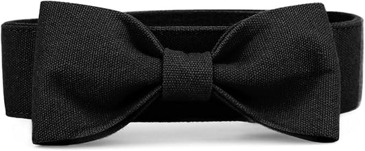 Segarty Bow Ties for Dogs, Adjustable Black Bowtie Collar for Small Medium Dogs, Durable Cats Neck Tie Tuxedo Comfortable Pets Bows Grooming Accessories for Formal Wedding Holiday Birthday Gift Party