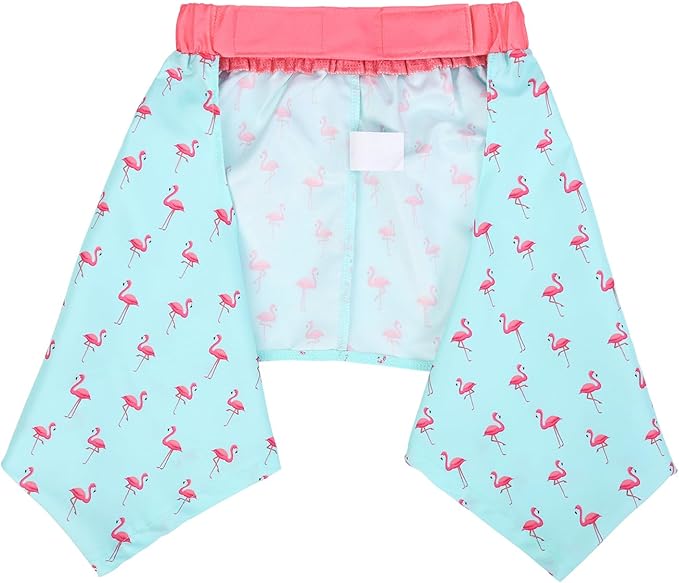 HDE Dog Swim Trunks Hawaiian Board Shorts Beach Pool Swimsuit for XS to XXL Dogs Party Like a Flock Star - L