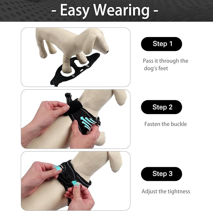 Dog Harness for Small Dogs, Small Dog Harness and Leash Set, Honeycomb Grid, Reflective Lightweight Harness & Anti-Twist Pet Lead,Dog Harness(Multi Color, Size: XS-S-M) (XS, Black)