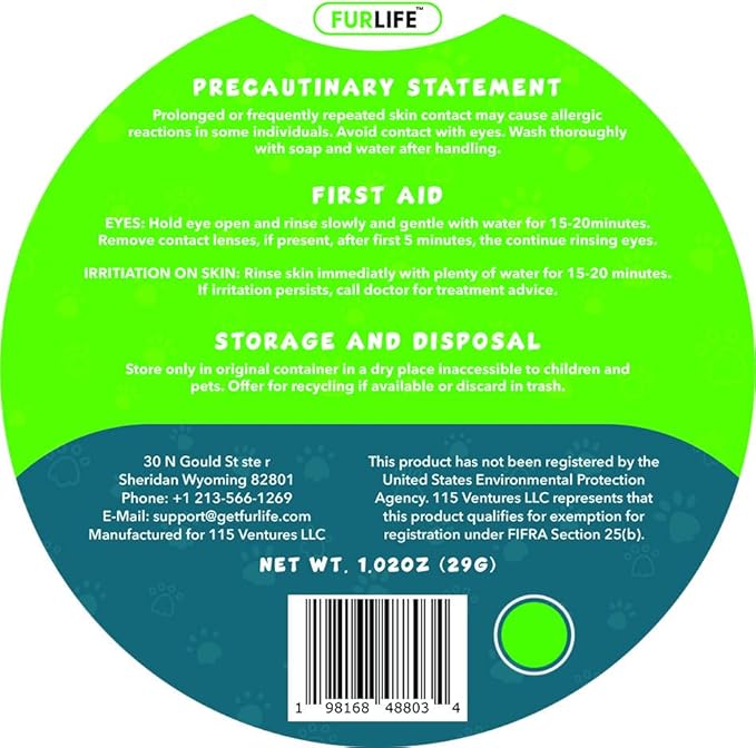 FurLife Flea and Tick Collar for Dogs – Waterproof Green Dog Collar, Pet Supplies for Tick and Flea Prevention for Dogs, Safe for All Breeds