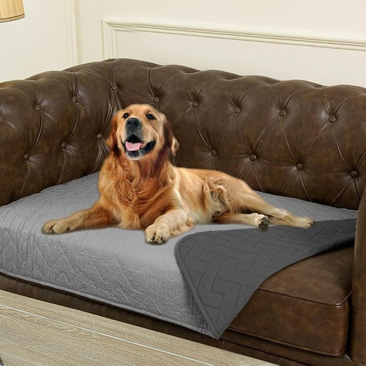 Ameritex 100% Waterproof Dog Bed Blankets Double Sided Dog Couch Cover Knurling Pattern pet Bed Cover Reversible Furniture Couch Sofa Car for Puppy Kids