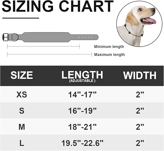 Wide Gold Spiked Dog Collar, Epesiri Dog Chain Collars, Mushroom Rivet PU Leather Dog Collars, Adjustable Durable Spike Studded Pet Collar for Pitbull Mastiff Bulldog Pugs Husky Rottweiler