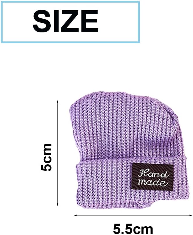 Hamster Costume Set with Shirt, Hat, Shoes, Small Animal Cute Shark Slipper for Real Pets, Cute Mini Rat Holiday Party Clothes, for Fun, Photos. (Purple)