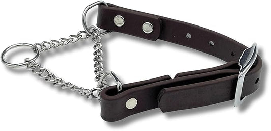 Martingale Collar for Dogs, Biothane, Stainless Steel Hardware, No Pull, Made in The USA, Professional Grade, XXS, Brown