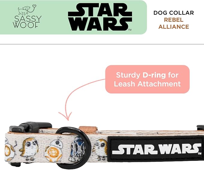 Dog Collar Star Wars™ The Rebel Alliance - L, Adjustable, Durable, Comfortable and Stylish Pet Accessories for Small Dogs