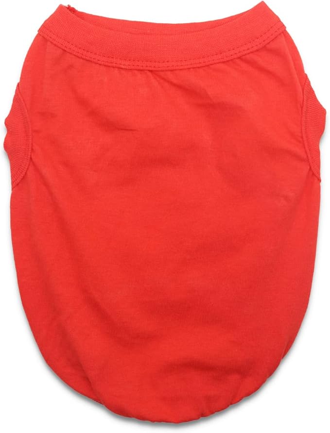 6 Pack Yorkie Clothes Plain Extra Small Dog T Shirt 100% Cotton Solid XS Puppy Clothes Blank Chihuahua Clothes Girl Puppy Tshirt for Boy Dogs Shirts Pet T-Shirt for Small Dogs Cats, Medium