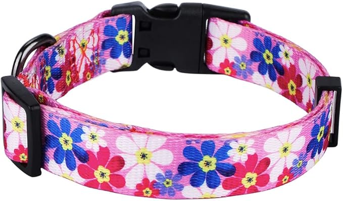 Rhea Rose Dog Collar Special Design Personalized Cute Girl Soft Collars Sunflower, Small
