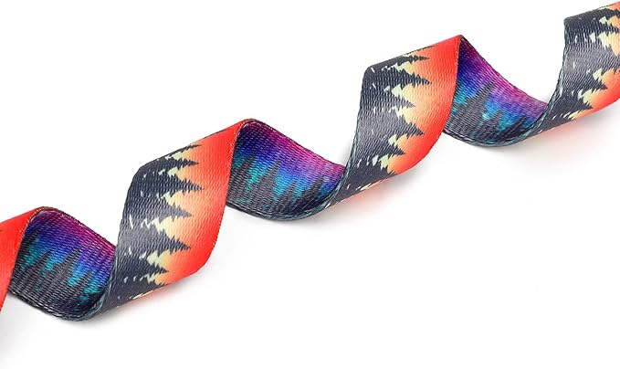 Adjustable Dog Collar with Patterns, Ultra Comfy Soft Nylon Breathable Pet Collar for Small Medium Large Dogs (S, Forest)