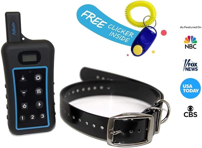 Dog Training Collar with Remote - 3960Ft, Hunting Standard, Removable Shock, LED Light, Vibrate, Anti Bark, Beep Mode, Rechargeable Waterproof E Collar for All Dogs Over 15lbs