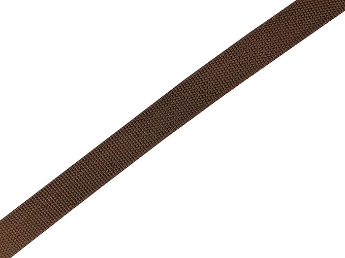 Adjustable Nylon Dog Collar, pet Collar 1 Inch 3/4 Inch 5/8 Inch Wide, for Large Medium Small Dogs (M(3/4" x 14-21"), Brown)