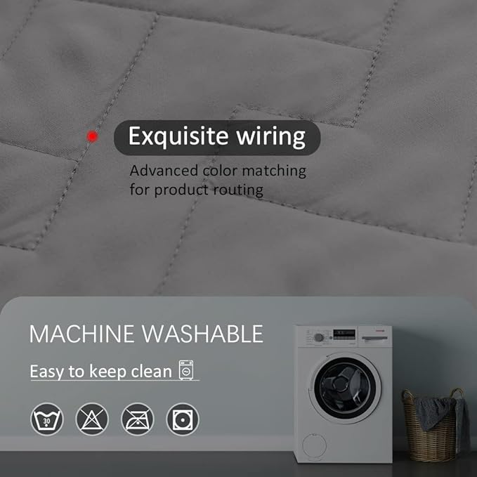 fuguitex Waterproof Dog Bed Cover Couch Cover for Pet Anti-Slip Cat Mat Pet Pad Blanket for Sofa Chair Recliner Bed Furniture Protrctor