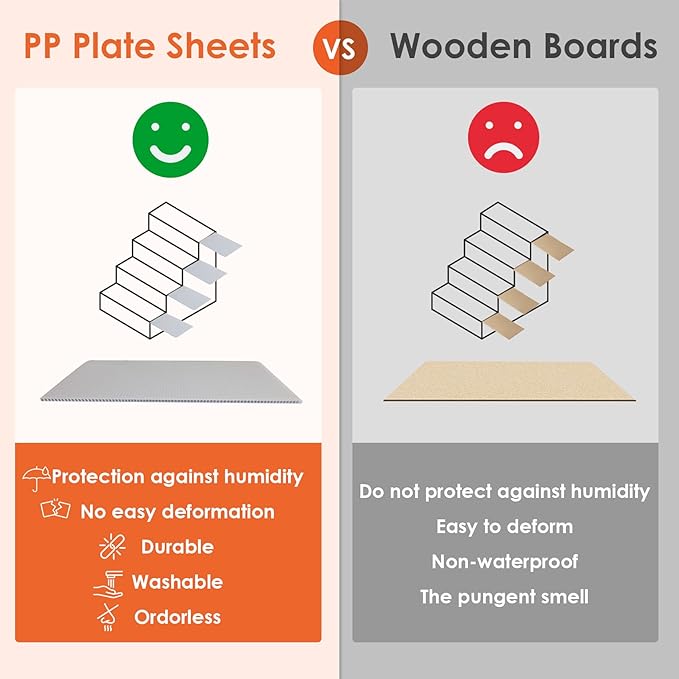 EHEYCIGA Dog Stairs for Bed 20”H, 4-Step Extra Wide Dog Steps for High Bed, Pet Steps for Small Dogs and Cats, Non-Slip Balanced Pet Ramp, Brown