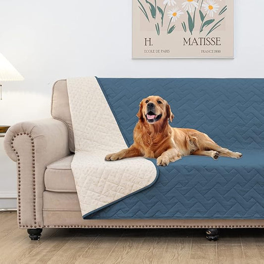 fuguitex Waterproof Dog Bed Cover Couch Cover for Pet Anti-Slip Cat Mat Pet Pad Blanket for Sofa Chair Recliner Bed Furniture Protrctor