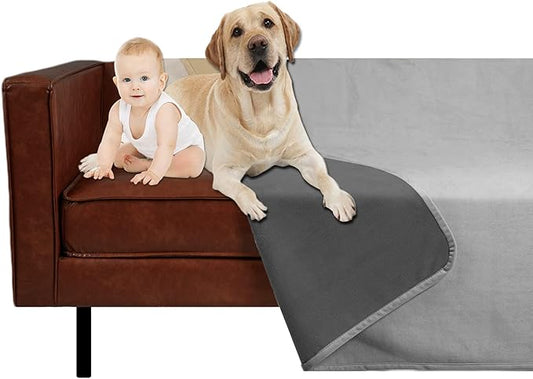 Ameritex Pet Bed Blanket Reversible 100% Waterproof Velvet Super Soft for Sofa and Bed