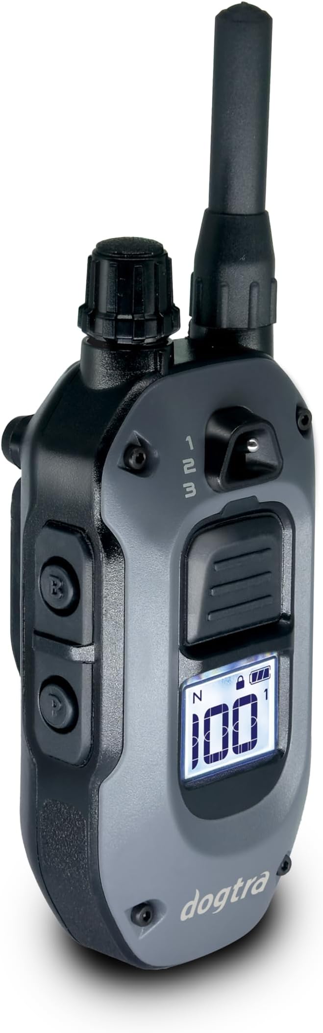 Dogtra X-Series E-Collar Transmitter 10 lbs+, 1/2 Mile Range, LED Light, 100 Levels of Precise Control for Stubborn Dogs, Waterproof, Boost for Quick Recall, Vibration, Safety Lock & Tone