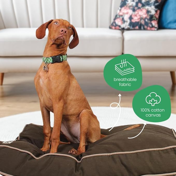 Molly Mutt Small Dog Bed Cover - Landslide Print - Measures 22"X27"X5"- 100% Cotton - Durable - Breathable - Sustainable - Machine Washable Dog Bed Cover