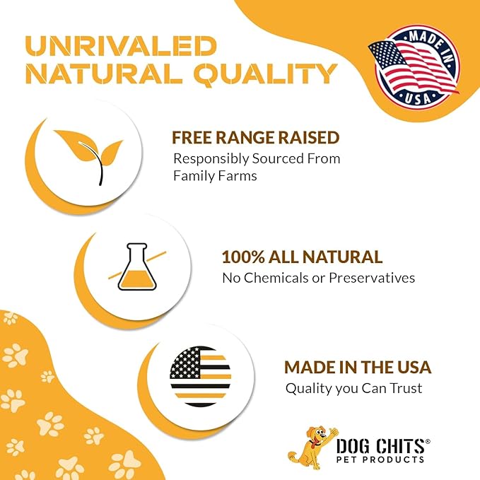 Dog Chits Lamb Ears for Dogs - Dog and Puppy Chews | 15 Pack | Made in USA | All Natural Treats | Boiled and Baked with Nothing Added | Long Lasting Chew | Great for Dental Health | Low Odor
