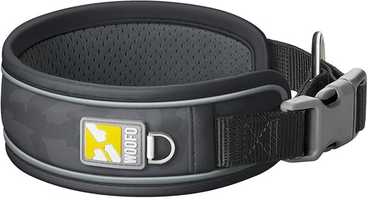 Premium Dog Collar | Super Adjustable for All Breeds, Quick Release Buckle | Extra Soft and Widened Padding & Reflective Trim Design for Safety (Small, Black)