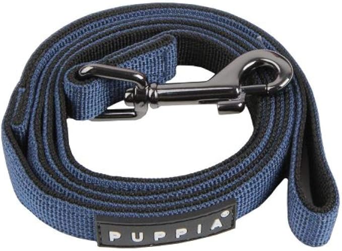 Puppia Two Tone Dog Lead Strong Durable Comfortable Grip Walking Training Leash for Small & Medium Dog, Wine, Medium