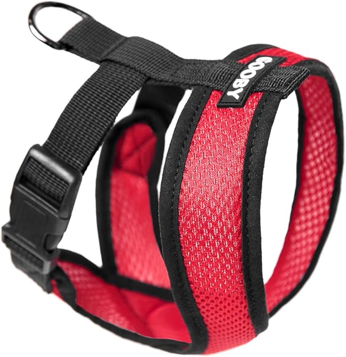 Gooby Comfort X Head In Harness - Red, X-Large - No Pull Small Dog Harness, Patented Choke-Free X Frame - Perfect on the Go Dog Harness for Medium Dogs No Pull or Small Dogs for Indoor and Outdoor Use