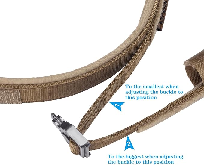 EXCELLENT ELITE SPANKER Tactical Dog Collar Nylon Adjustable Training Collar Military Dog Collar Heavy Duty Metal Buckle with Control Handle for Medium and Large Dogs with Patches(COB-M)