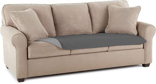 Mambe 100% Waterproof Furniture Cover Blanket for Dogs and Cats, Protection for Bed Couch Sofa Recliner Carpet, Soft Durable Washable Microfleece, Slate-Mist, 30x70 inches