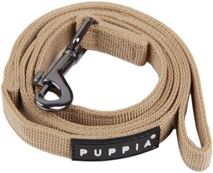 Puppia Two Tone Dog Lead Strong Durable Comfortable Grip Walking Training Leash for Small & Medium Dog, Navy, Medium