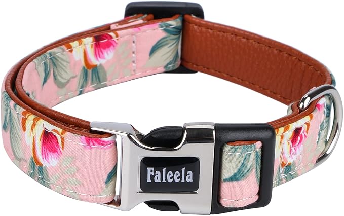 Faleela Cute Soft Girl Dog Collar with Bow, Bowtie Dog Collar for Boy,Detachable Adjustable Collar for Small Medium Large Pet