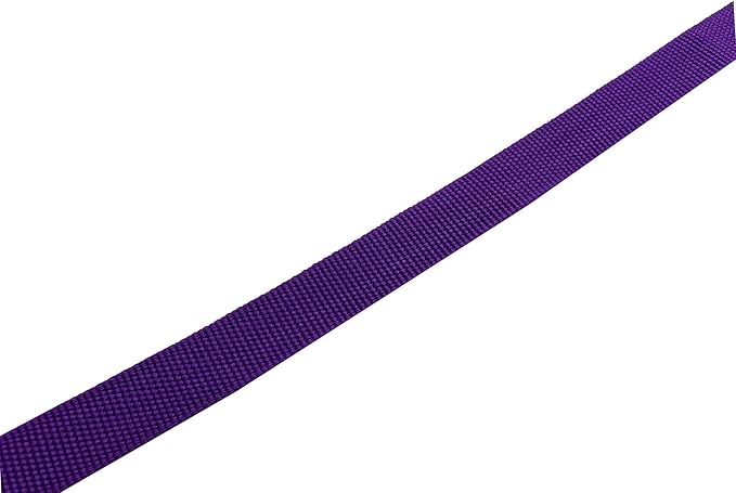 Adjustable Nylon Dog Collar, pet Collar 1 Inch 3/4 Inch 5/8 Inch Wide, for Large Medium Small Dogs (L(1" x 16-23"), Purple)