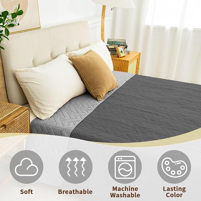 Ameritex 100% Waterproof Dog Bed Blankets Double Sided Dog Couch Cover Knurling Pattern pet Bed Cover Reversible Furniture Couch Sofa Car for Puppy Kids