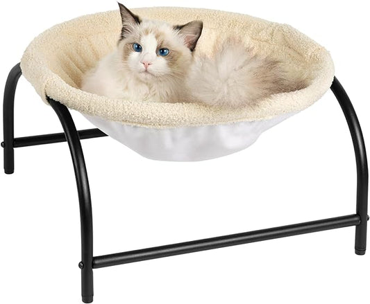 Cat Bed Dog Perch Pet Hammock Bed Pet Sleeping Cat Supplies Pet Supplies Whole Wash Stable, Detachable, Breathable, Easy Assembly Indoors Outdoors, 16.9 in x 16.9 in x 9.5 in
