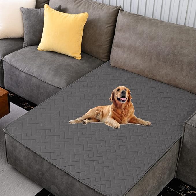 fuguitex Waterproof Dog Bed Cover Couch Cover for Pet Anti-Slip Cat Mat Pet Pad Blanket for Sofa Chair Recliner Bed Furniture Protrctor