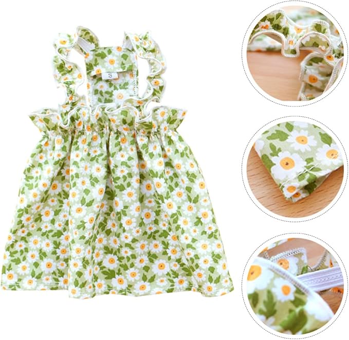 Floral Dog Dress Dogs Cats Cute Princess Puppy Kitten Skirt Pet Clothes Chihuahua Yorkies Dog Birthday Dress Spring Outfits Pets