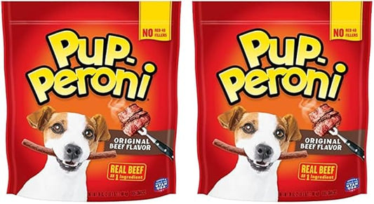 Pup-Peroni Dog Treats, Original Beef Flavor, 38 Ounce, Made with Real Beef (Pack of 2)