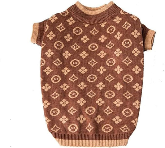 Designer Dog Clothes Sweater Shirt Outfit Small XS Teacup Cute Dogs Puppies French Bulldog Dachshund Chihuahua Cats Maltese Boy Girl (6XL, Chewypawtton)